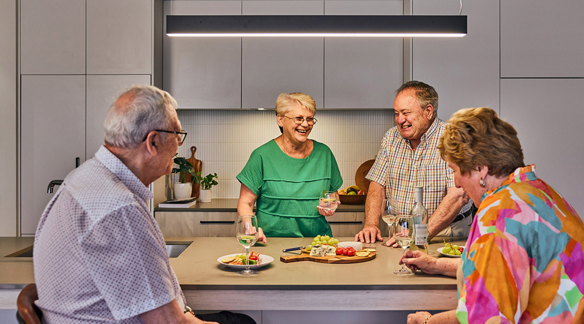 St John's Rise social gathering in kitchen