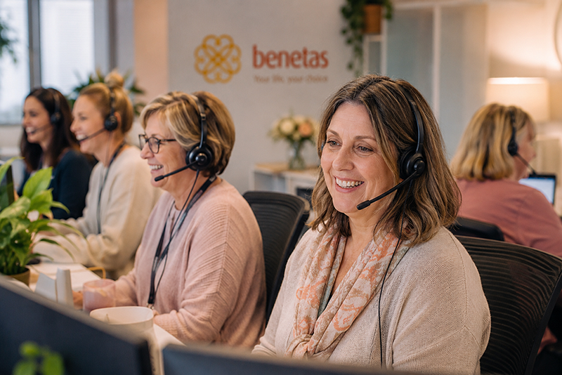 Benetas Customer Centre answering frequently asked questions